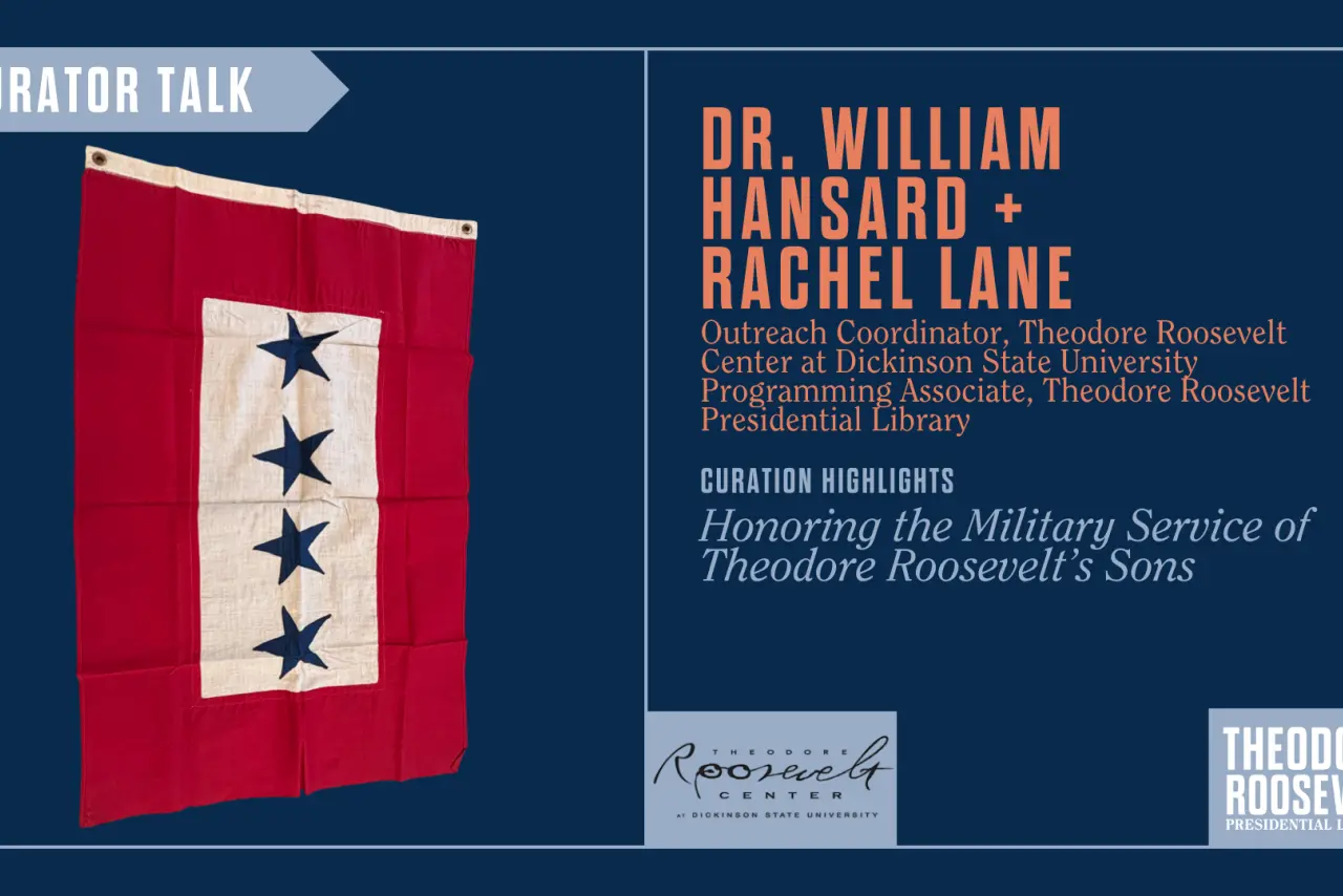 Slide of Curator Talk about Roosevelt's Sons Military Service