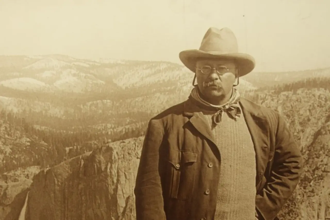 Photograph of Theodore Roosevelt at Yosemite