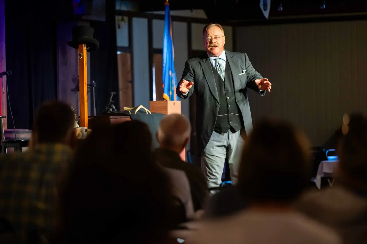 Teddy Talks in Medora Showhall