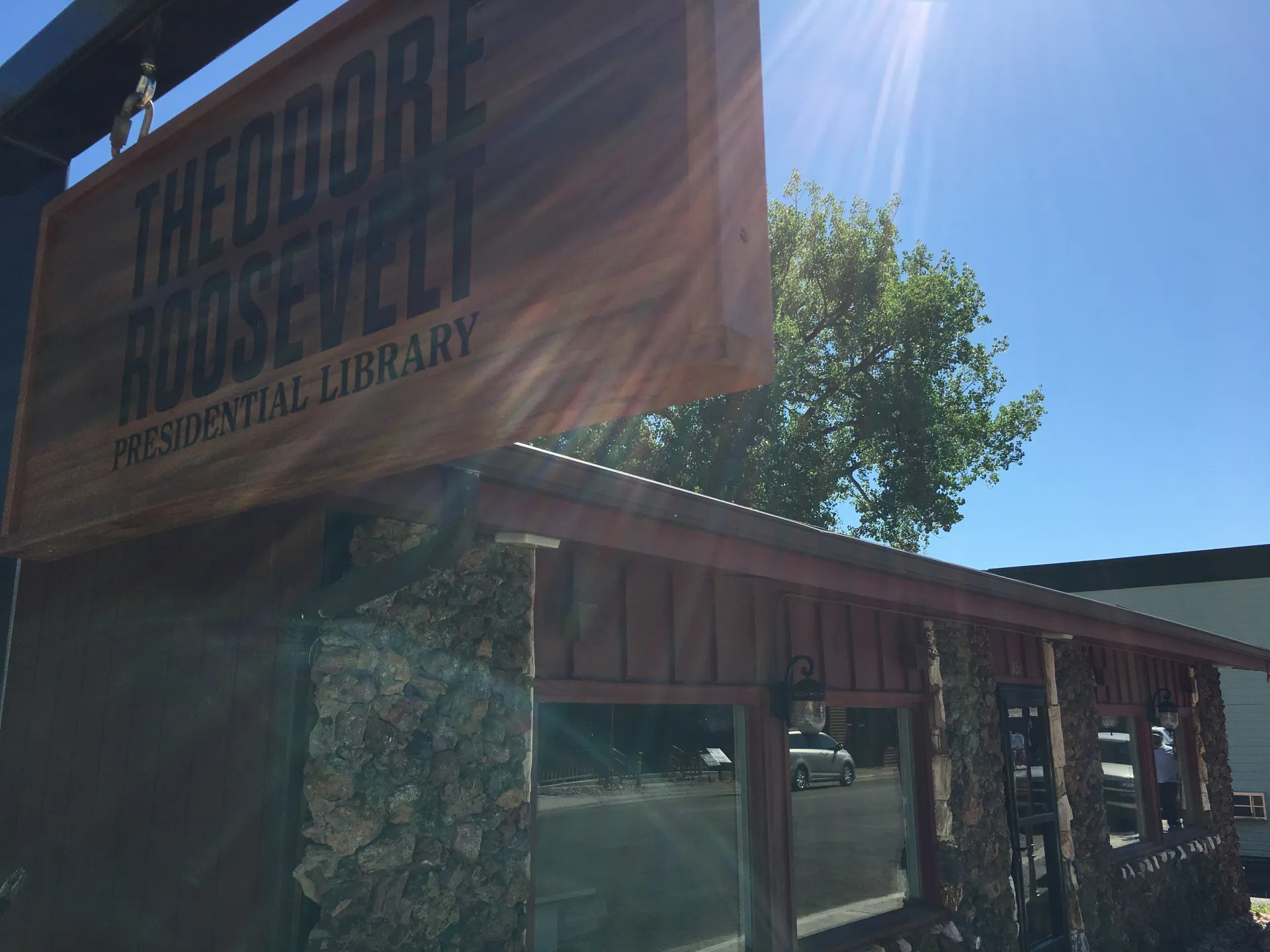 The Library's former storefront field office in downtown Medora