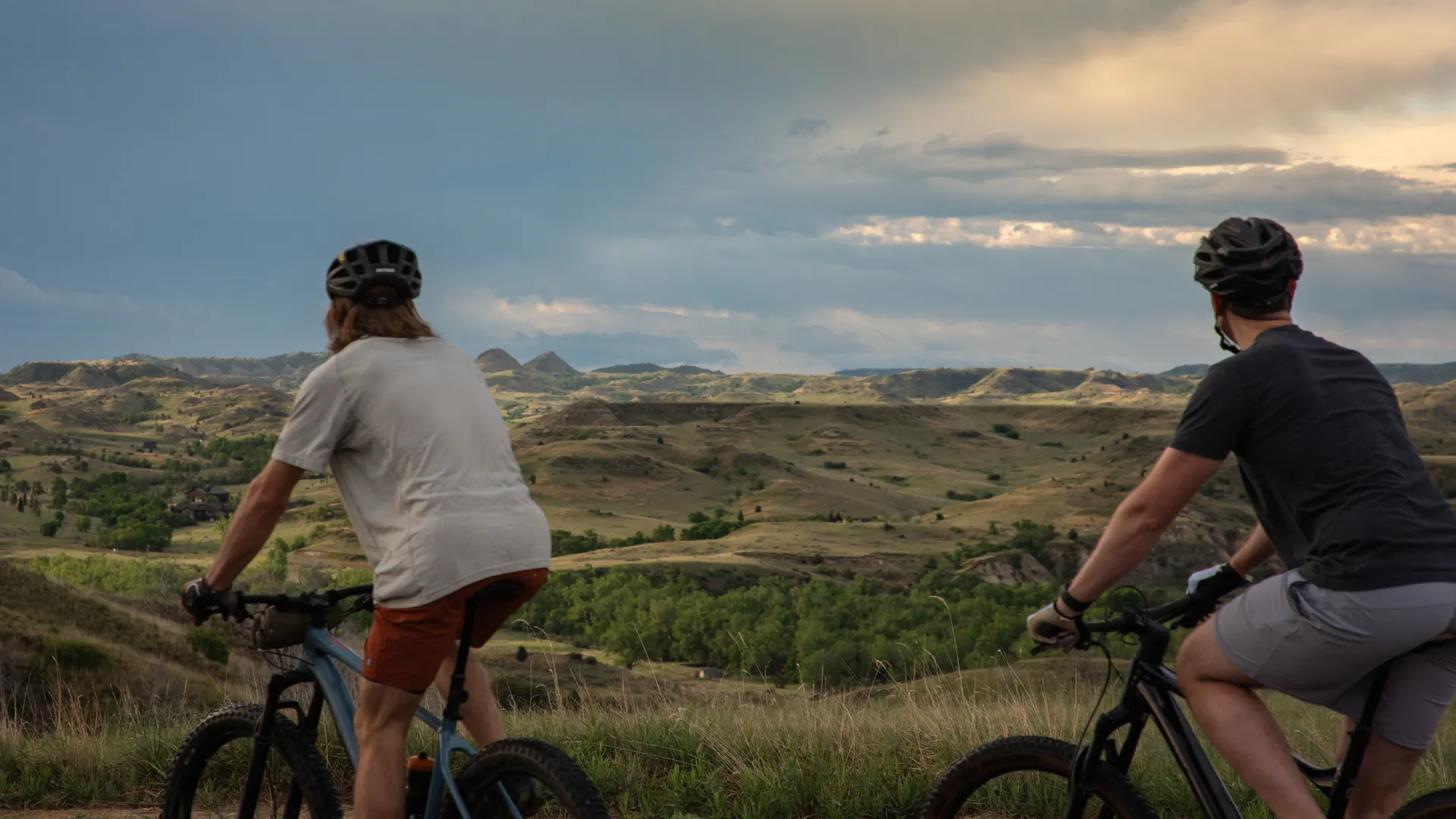Participants on bikes on TRPL property