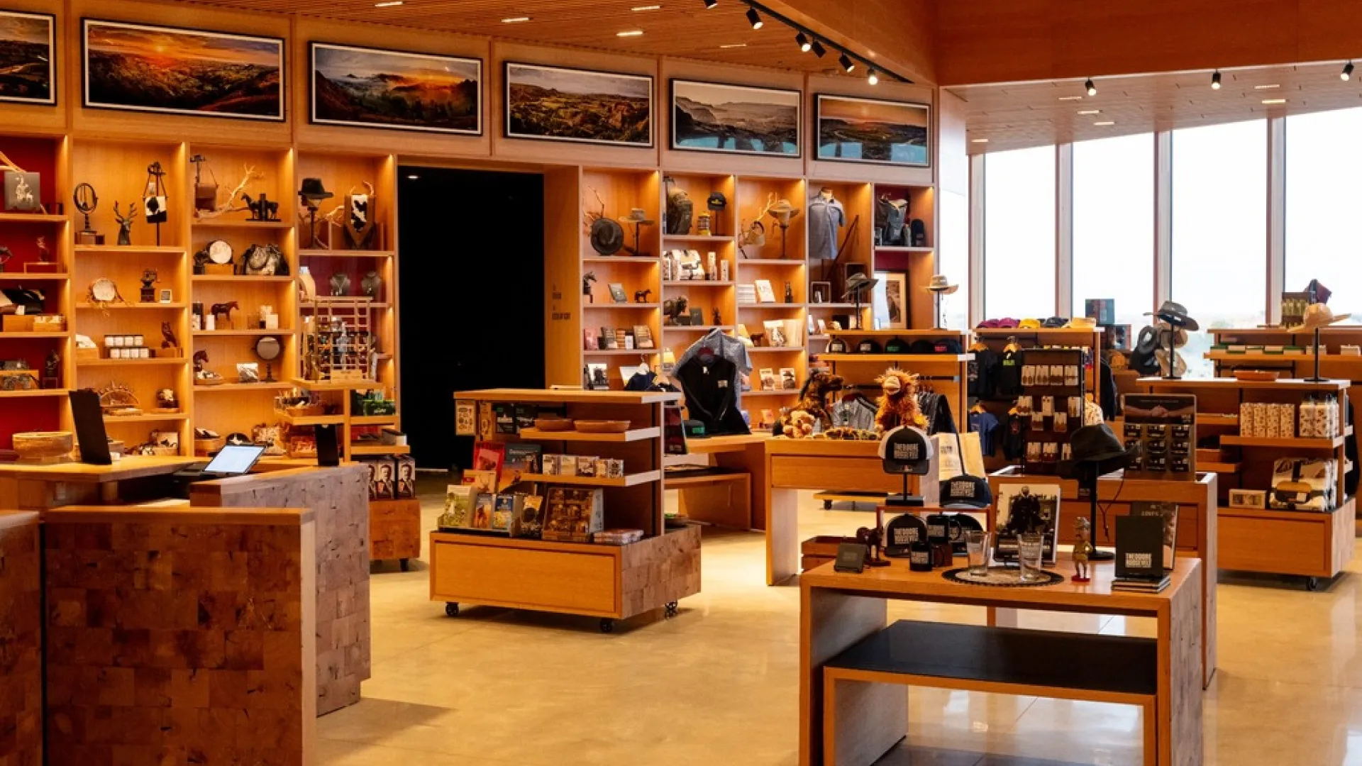 The store at the Theodore Roosevelt Presidential Library