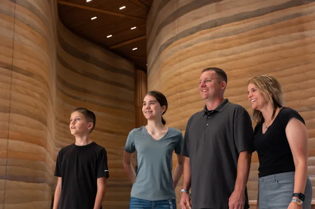 Family in Lobby