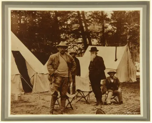 Photograph of Theodore Roosevelt at Yellowstone
