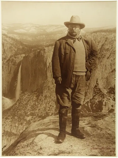 Photograph of Theodore Roosevelt at Yosemite