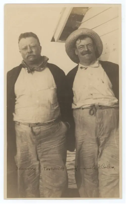 Photograph of Theodore Roosevelt and Russell J. Coles