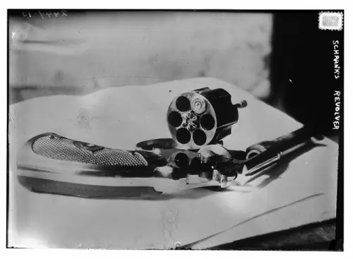 Photograph of the revolver John Schrank used in his assassination attempt of TR