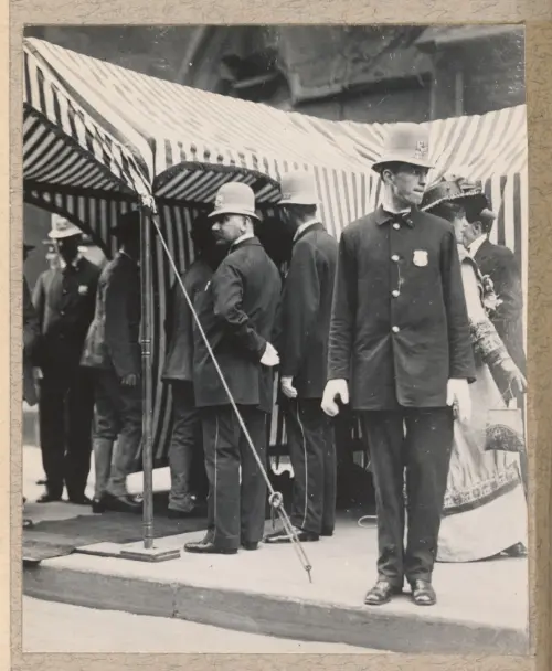 Photograph of New York Police officers