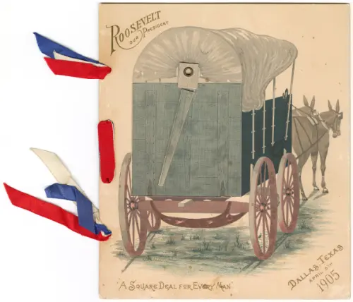 Program for an event in Dallas, Texas referencing a square deal