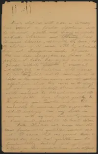 First page of handwritten reflections on "Man in Industry"
