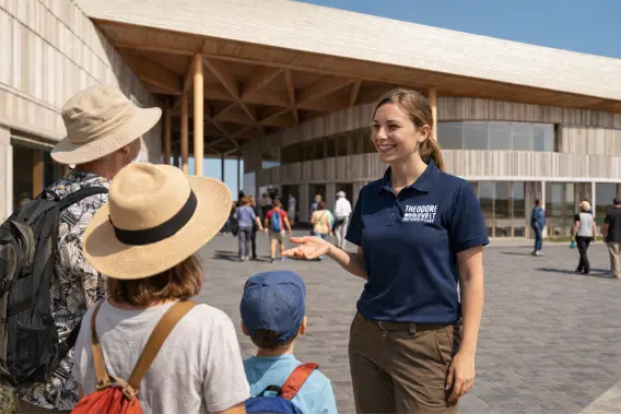 Volunteer in the Breezeway
