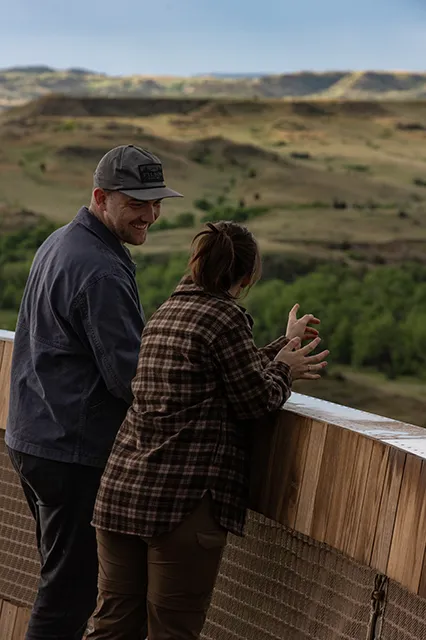 Participants viewing the Badlands from the Boardwalk