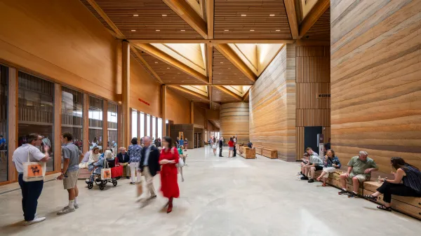 The Lobby of the Theodore Roosevelt Presidential Library during Grand Opening