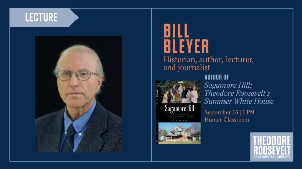 Promotional graphic for Bill Bleyer's September 16 lecture