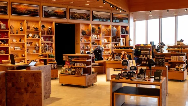 The store at the Theodore Roosevelt Presidential Library