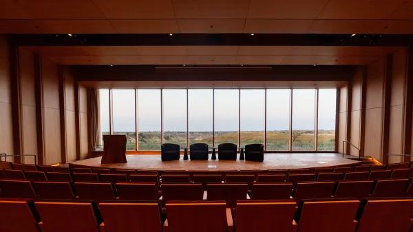 The Barry Auditorium at the Theodore Roosevelt Presidential Library