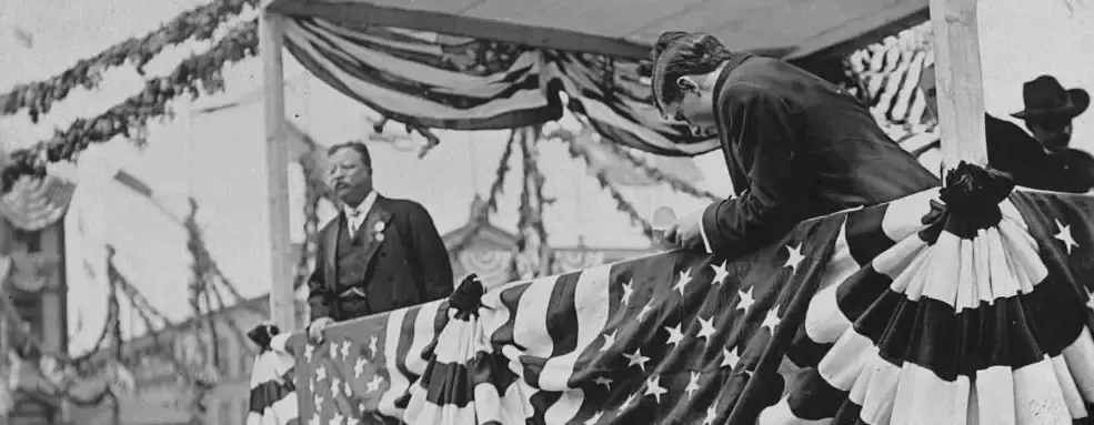 President Roosevelt Giving Speech
