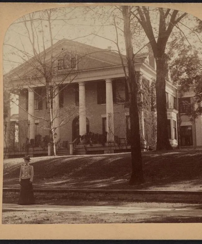 Greek Revival columned Ansley Wilcox house in Buffalo, New York, where Roosevelt took the oath of office