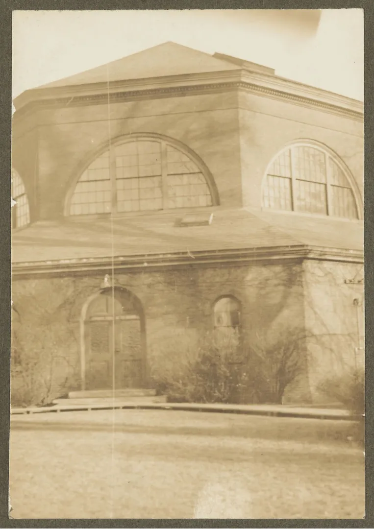 Exterior of the Hemenway Gymnasium at Harvard, where Theodore Roosevelt boxed as a student