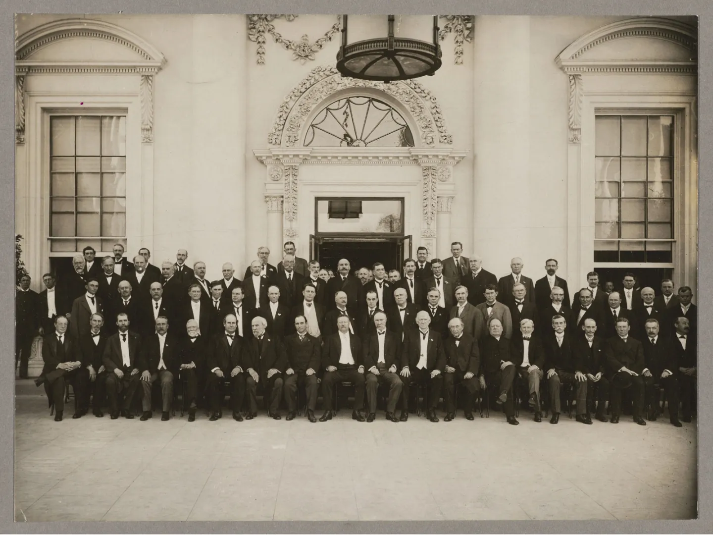 Group portrait of delegates to a governors conference on the conservation of natural resources