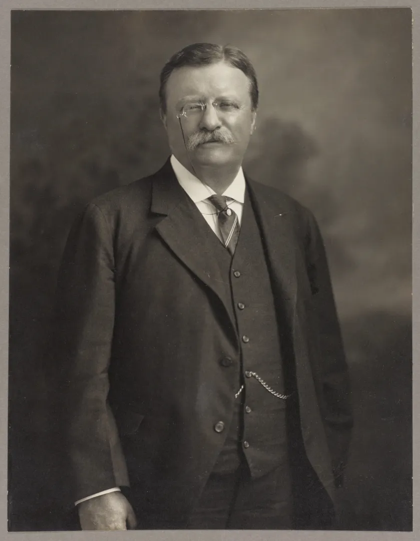 Theodore Roosevelt half-length standing portrait, 1913
