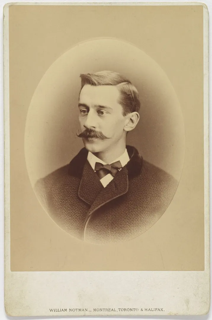 Portrait of George Bird Grinnell, naturalist and co-founder of the Boone and Crockett Club