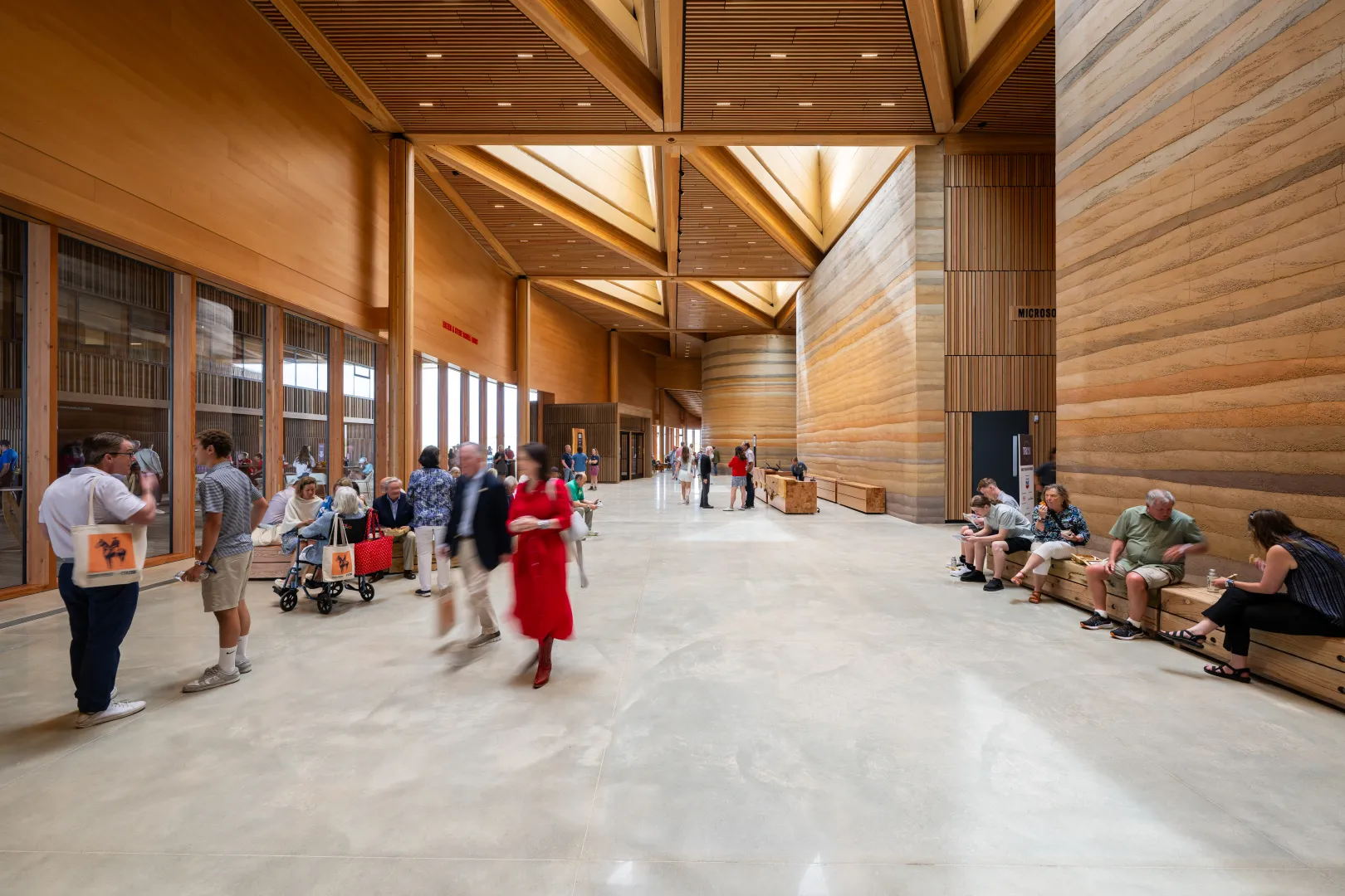 The Lobby of the Theodore Roosevelt Presidential Library during Grand Opening