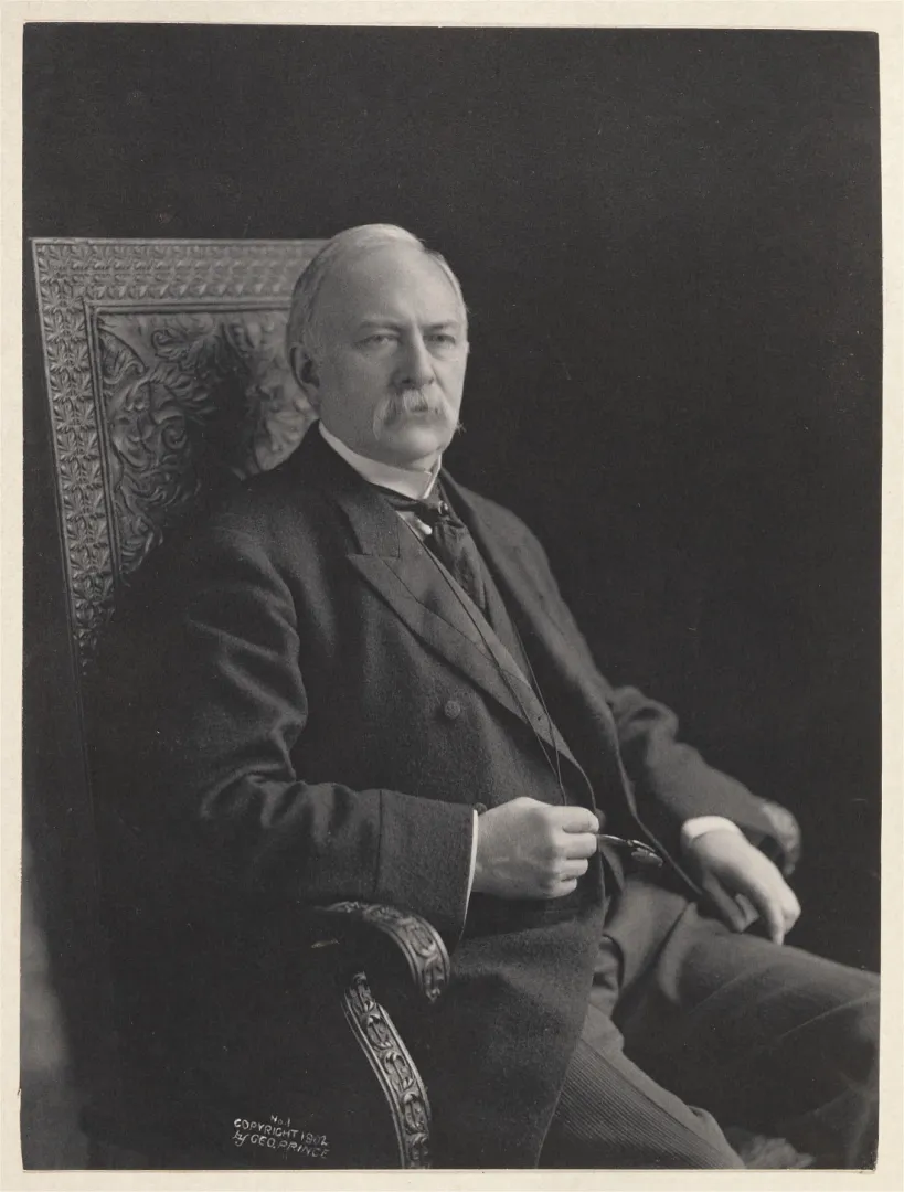Seated portrait of Senator Joseph B. Foraker