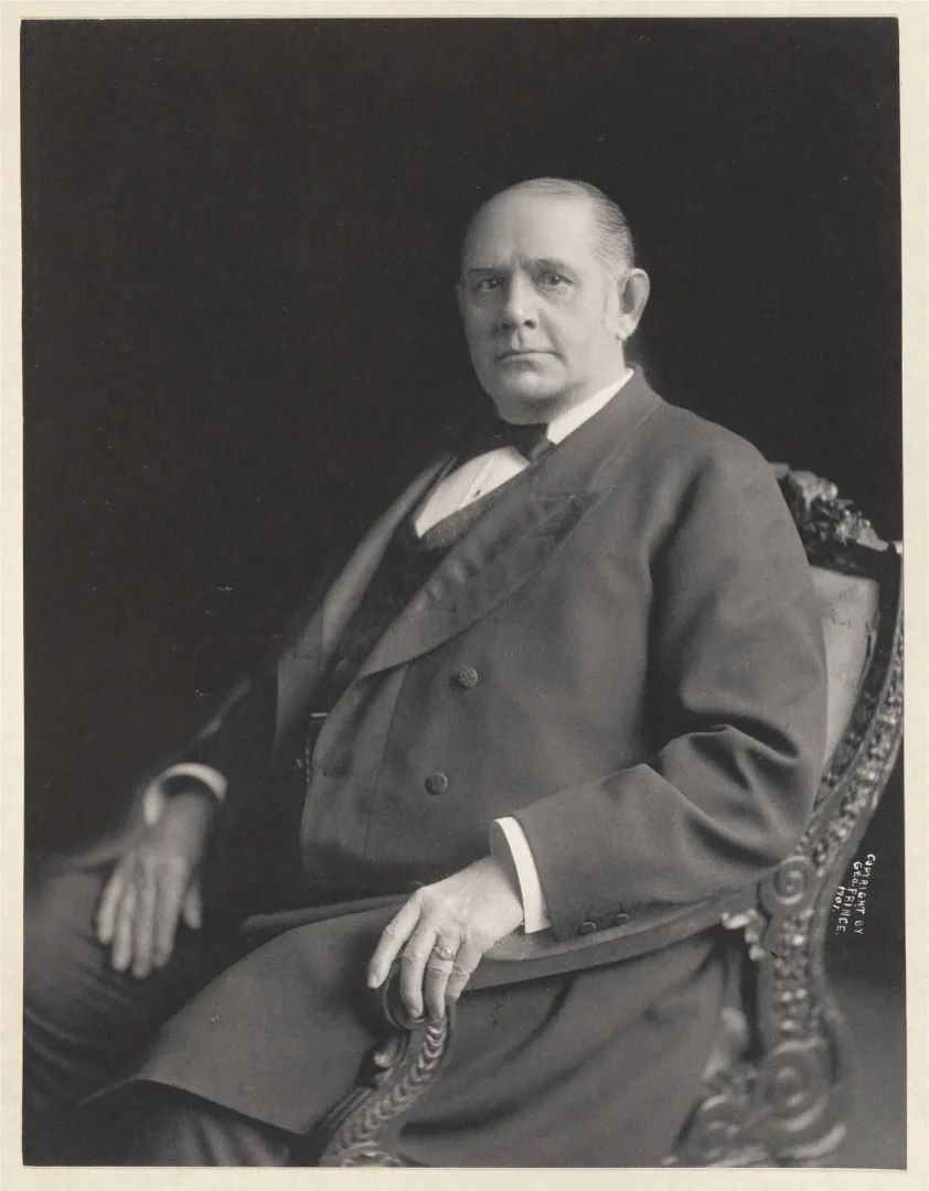 Portrait of Senator Marcus Mark Hanna of Ohio, seated