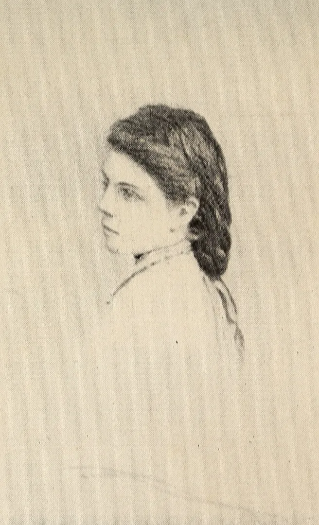 Drawing of a young Anna 'Bamie' Roosevelt