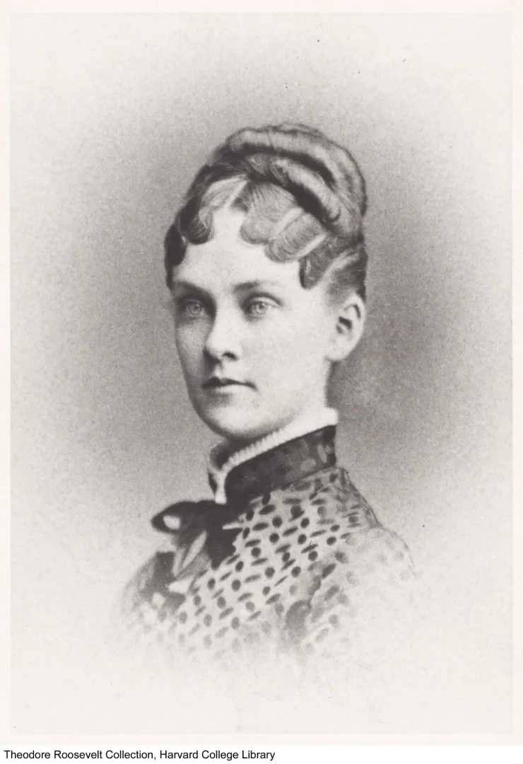 Portrait of Alice Hathaway Lee Roosevelt in the early 1880s
