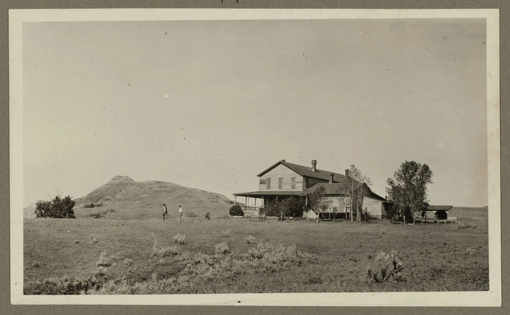 The Marquis de Morès's house on a butte above Medora