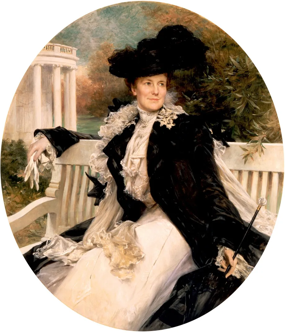 Official White House portrait of First Lady Edith Roosevelt