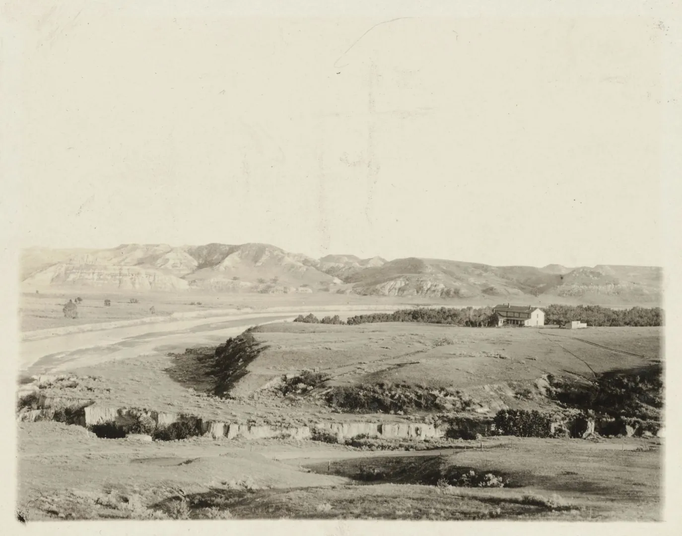 A sweeping view of the Badlands near Medora