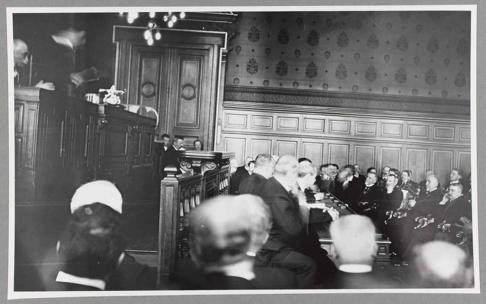 Theodore Roosevelt honored at the Hotel de Ville in Paris, 1910