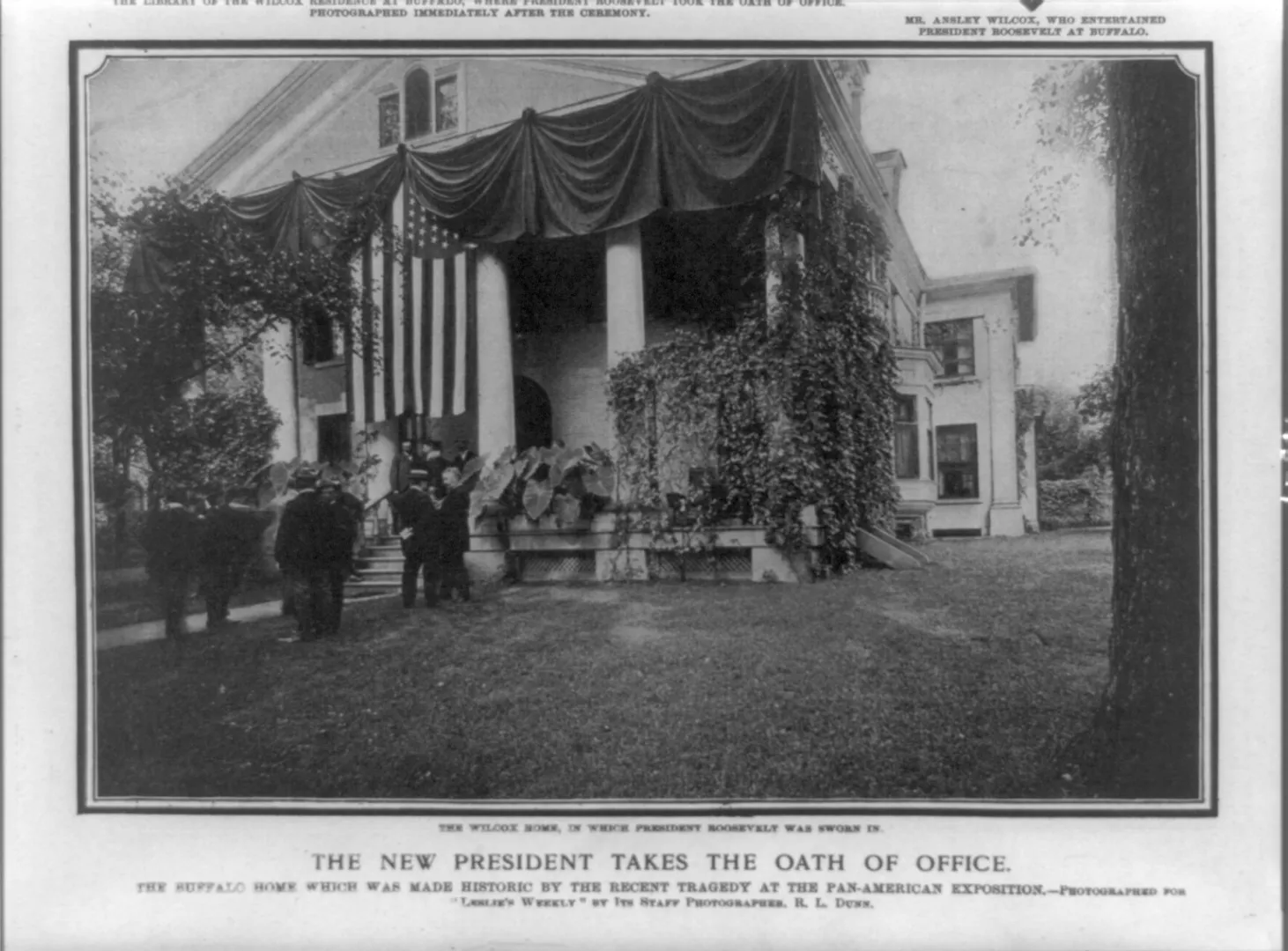 The Ansley Wilcox house in Buffalo, New York, where Theodore Roosevelt took the presidential oath in 1901.