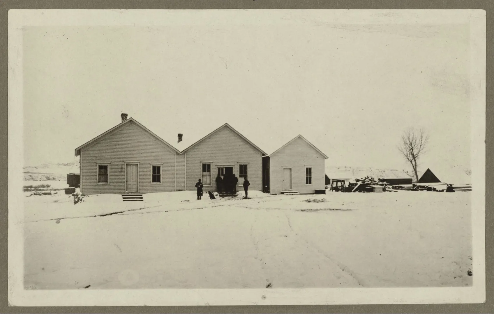The frontier town of Medora as it looked in the 1880s