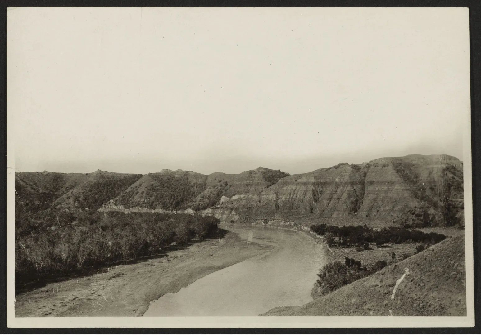 The Badlands country above the old Elkhorn Ranch