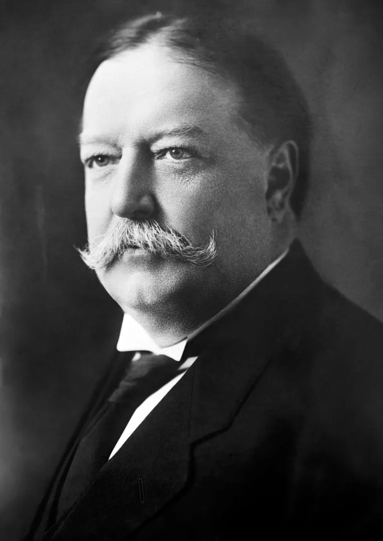 Studio portrait of William Howard Taft in 1908