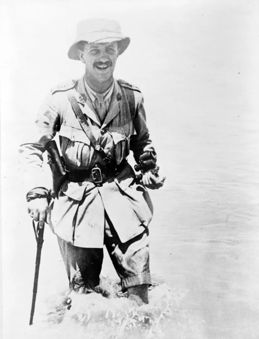 Kermit Roosevelt in uniform in Mesopotamia during World War I