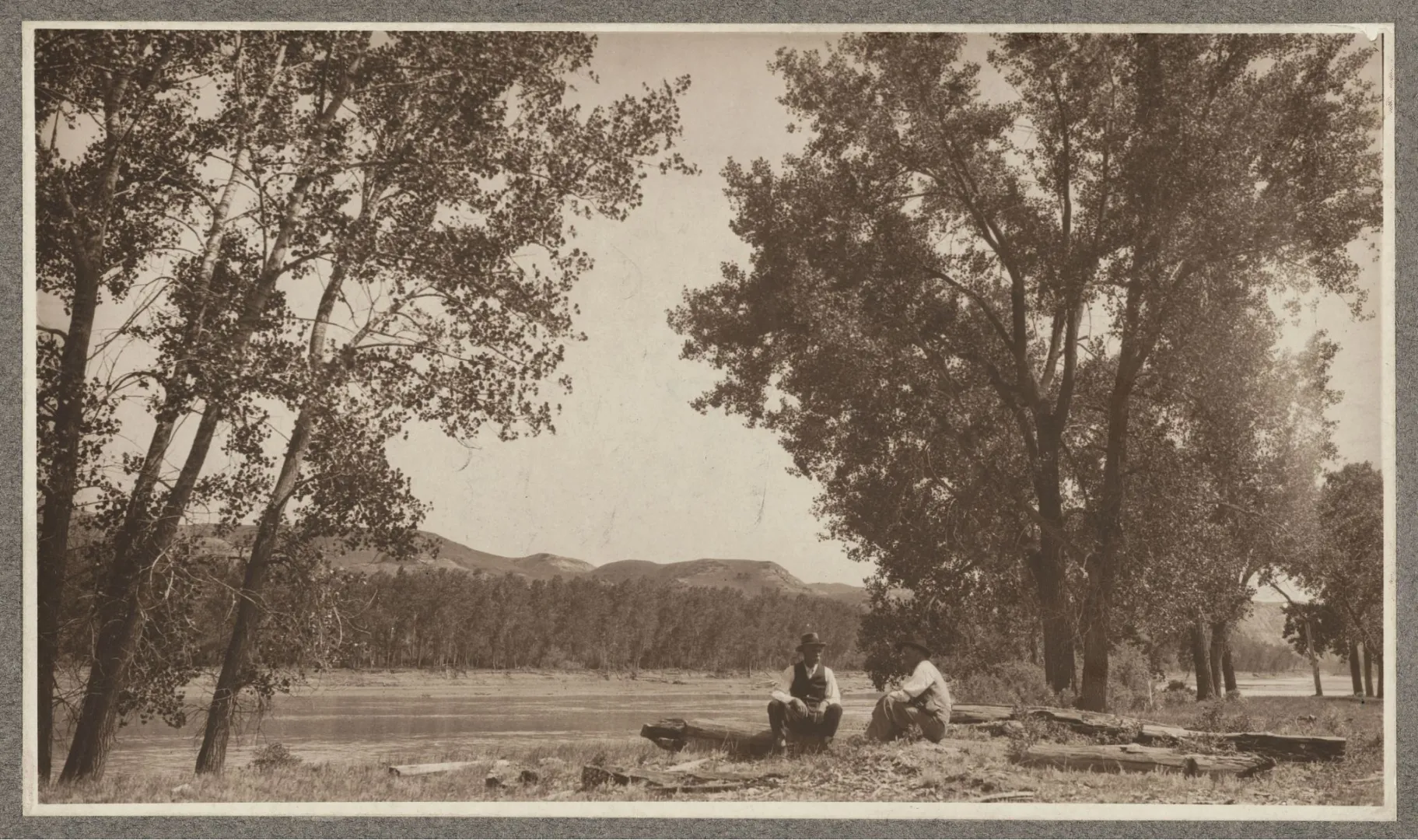 Ranch partners Sylvane Ferris and Bill Merrifield in the Badlands
