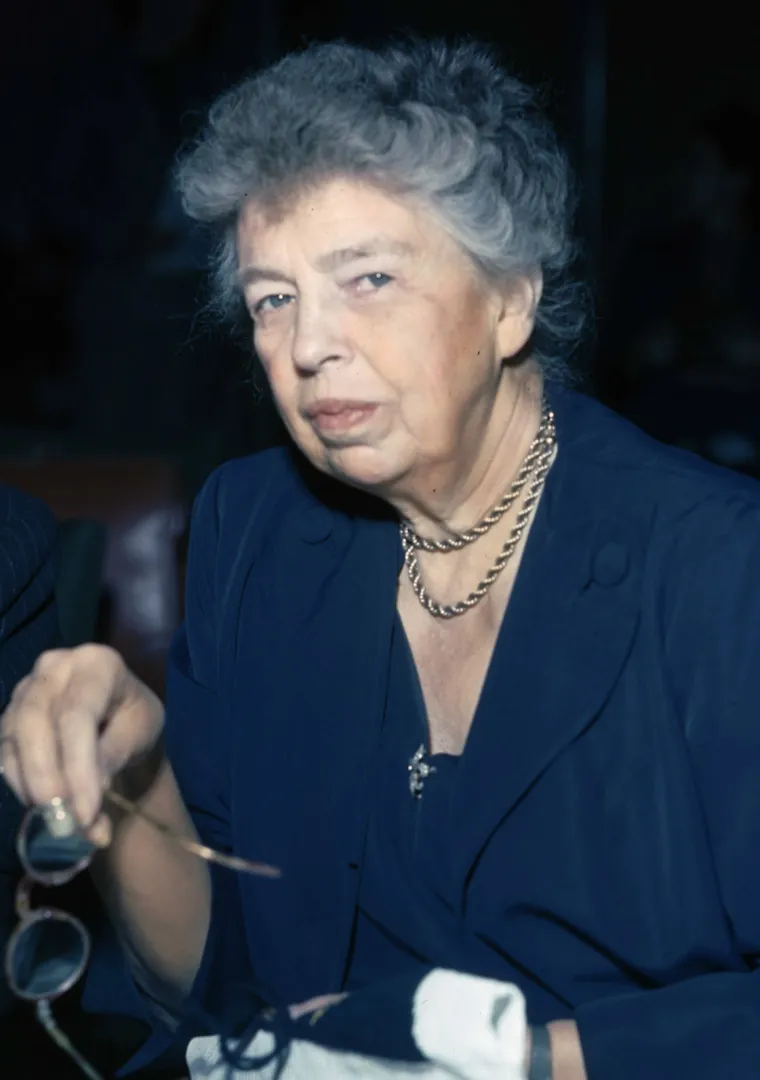 Eleanor Roosevelt at the United Nations in later life