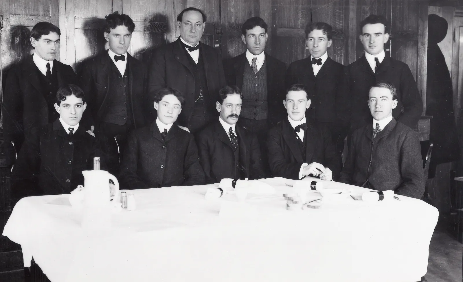 Members of Dr. Harvey Wiley's Poison Squad seated at their dining table