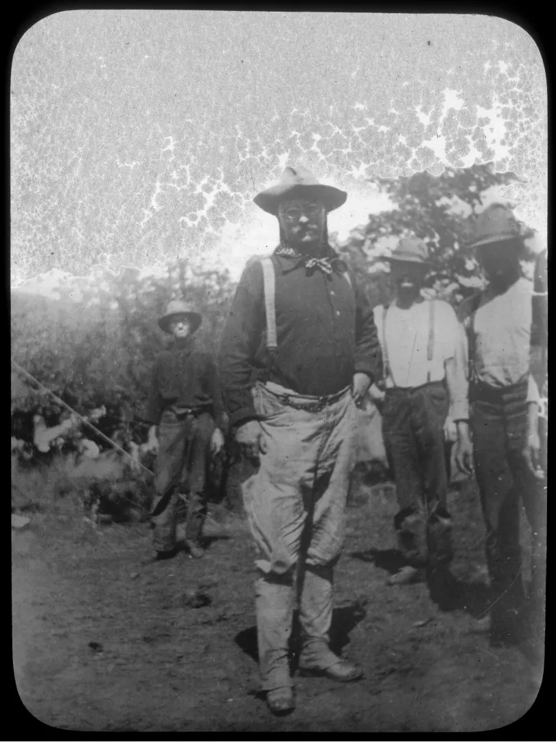 Lieutenant Colonel Roosevelt with his men in Cuba