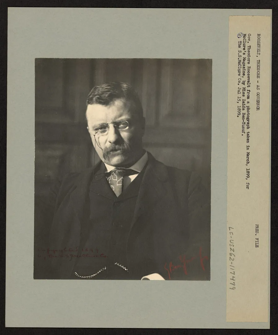 Portrait of Theodore Roosevelt as Governor of New York, 1899