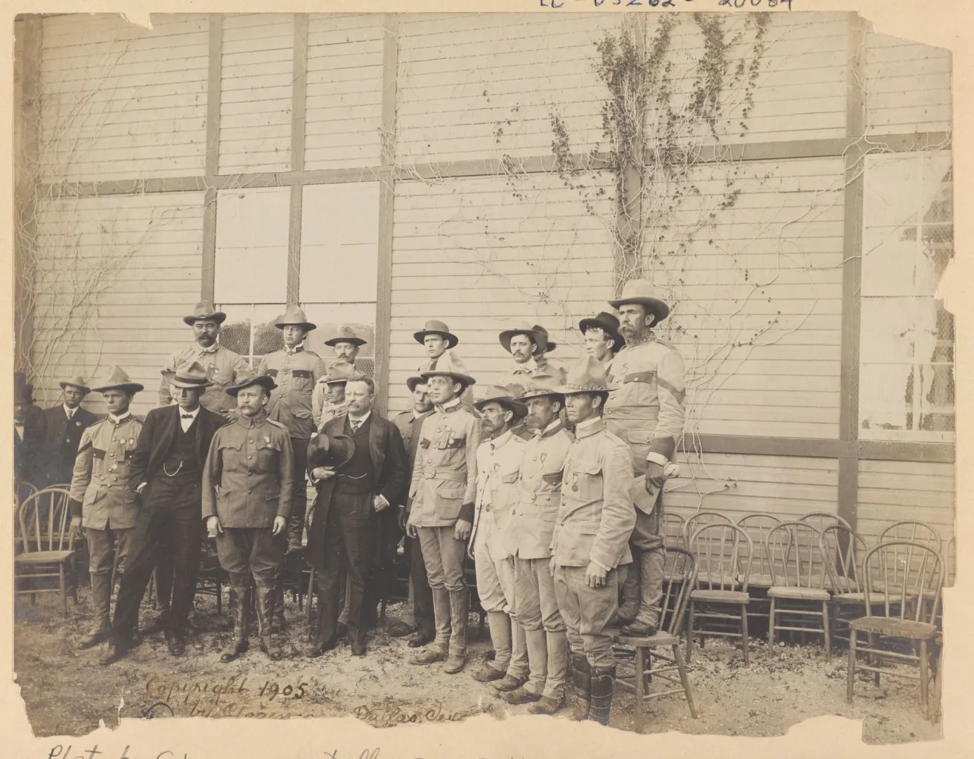 President Roosevelt reunited with veterans of his Rough Riders