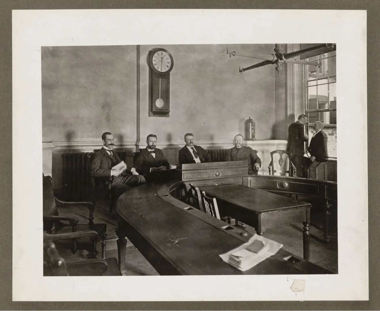 Roosevelt in a meeting of the Board of Police Commissioners