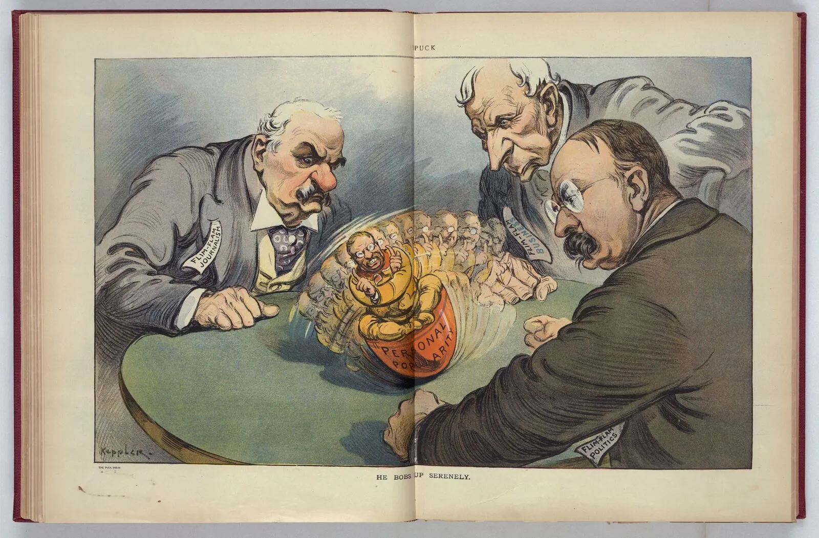 Color Puck cartoon on the resilience of the Standard Oil interest