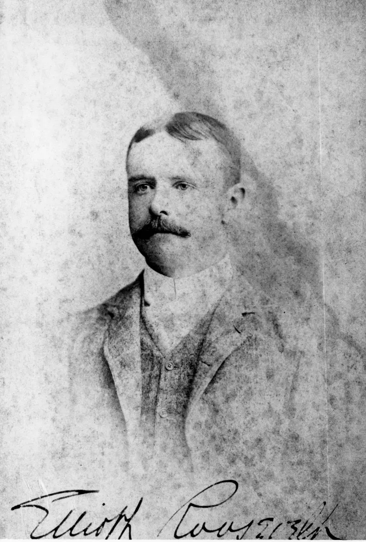 Signed portrait of Elliott Bulloch Roosevelt, father of Eleanor Roosevelt