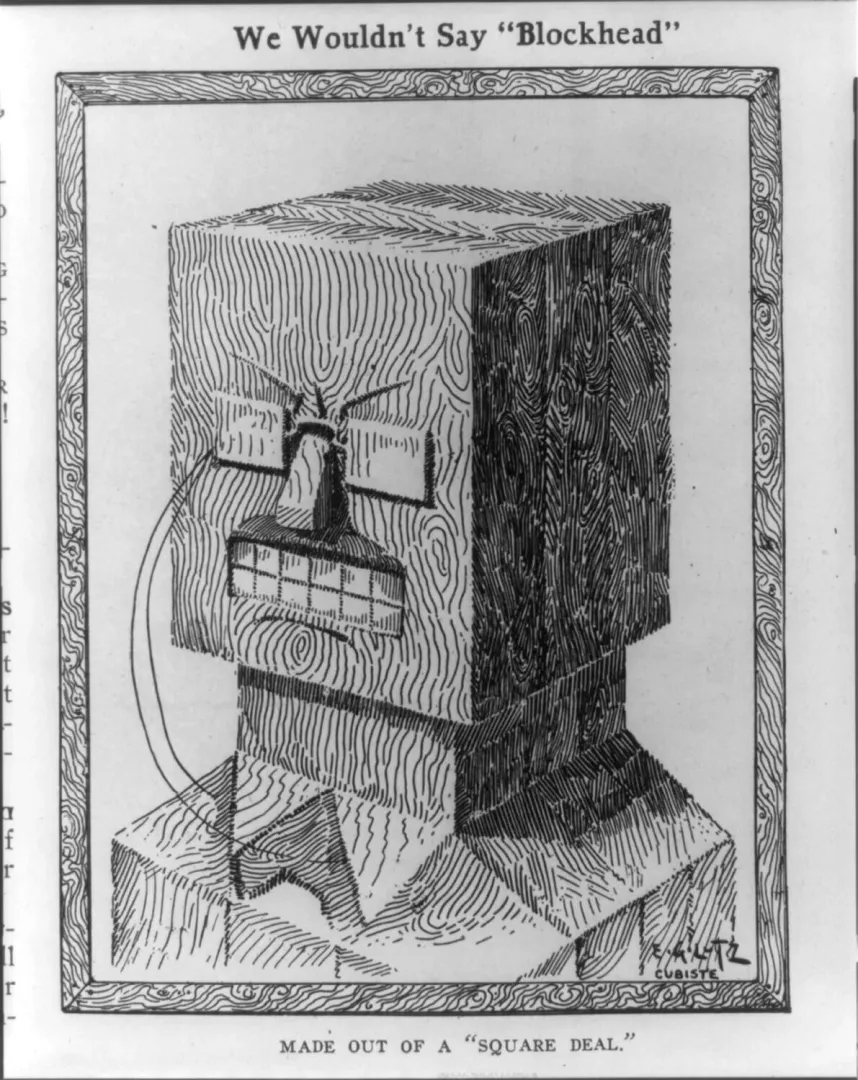 Cartoon captioned Made out of a Square Deal